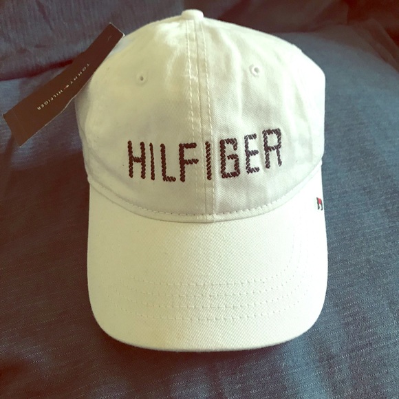 Tommy Hilfiger Other - White Tommy Hilfiger Spell Out Flag Logo Dad Cap